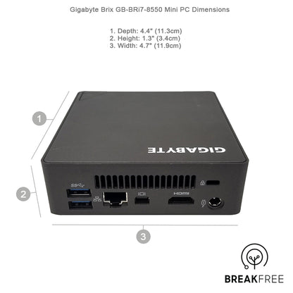 Gigabyte Brix GB-BRi7-8550 Mini PC WiFi Bluetooth