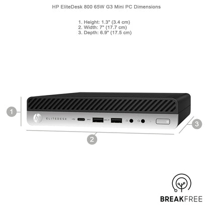 HP EliteDesk 800 G3 Mini PC 65W i7 7700 4.2GHz 16GB RAM 500GB SSD