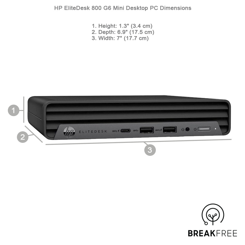 HP EliteDesk 800 G6 65W Mini PC i5 10500 4.5GHz 16GB RAM 256GB SSD 4K