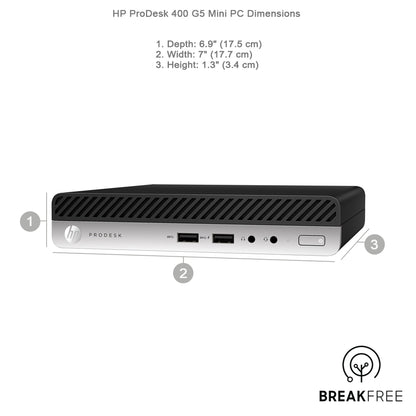 HP ProDesk 400 G5 Mini PC i7 9700T 4.3GHz 32GB RAM 500GB SSD 4K