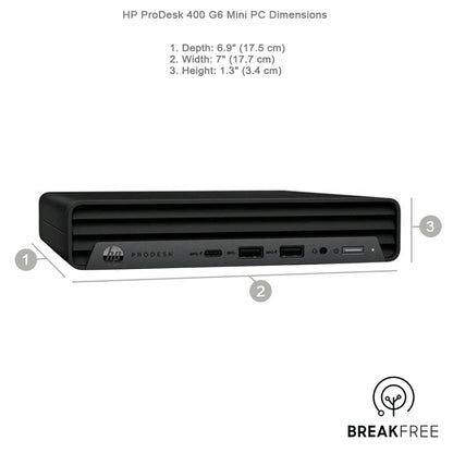 HP ProDesk 400 G6 Mini PC i5 10500T 3.8GHz 16GB RAM 500GB SSD 4K Warranty