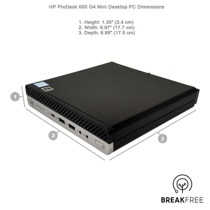HP ProDesk 600 G4 Mini PC i7 8700T 4GHz 32GB RAM 500GB SSD 4K