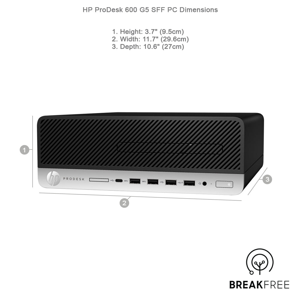HP ProDesk 600 G5 SFF PC i7 8700 4.6GHz 16GB RAM 500GB SSD 500GB HDD VGA 4K