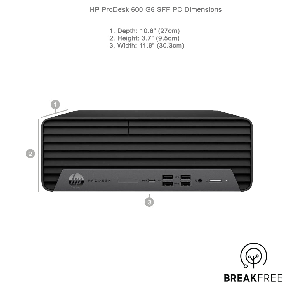 HP ProDesk 600 G6 SFF PC i5 10500 4.5GHz 8GB RAM 500GB SSD HDMI 4K