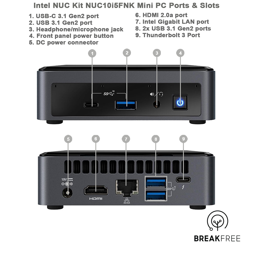 Intel NUC NUC10i5FNK Mini PC WiFi Bluetooth