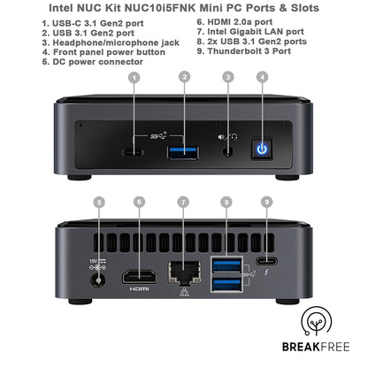 Intel NUC NUC10i5FNK Mini PC WiFi Bluetooth
