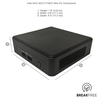 Intel NUC NUC11TNKi7 PC i7 1165G7 4.7GHz 16GB RAM 512GB SSD WiFi Bluetooth