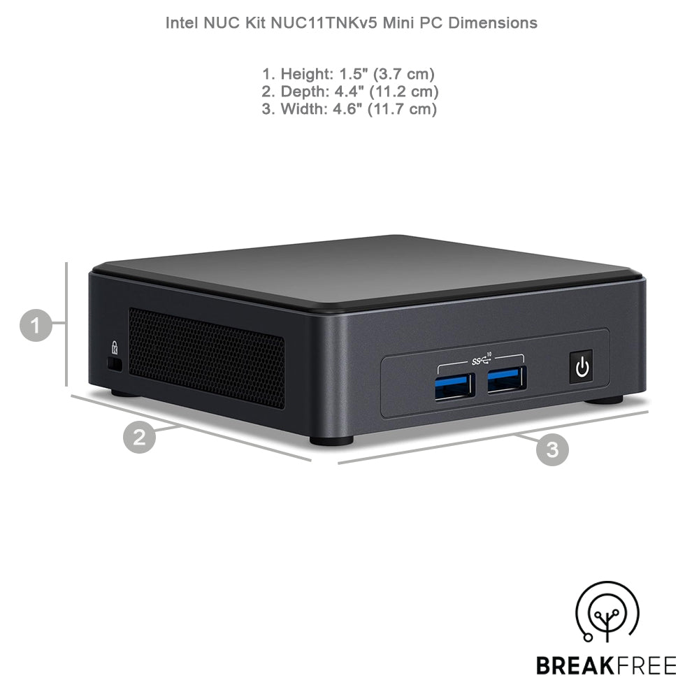Intel NUC NUC11TNKv5 Mini PC i5 1145G7 16GB RAM 512GB SSD WiFi Bluetooth HDMI