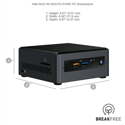 Intel NUC Kit NUC7CJYH PC i3 4025U 1.9GHz 8GB RAM 240GB SSD WiFi Bluetooth