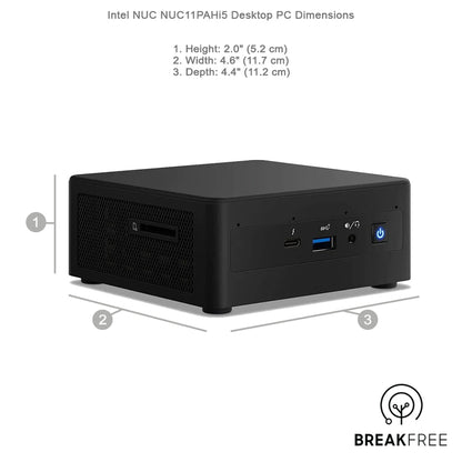 Intel NUC NUC11PAHi5 PC i5 1135G7 4.2GHz 16GB RAM 256GB SSD WiFi 6 Bluetooth