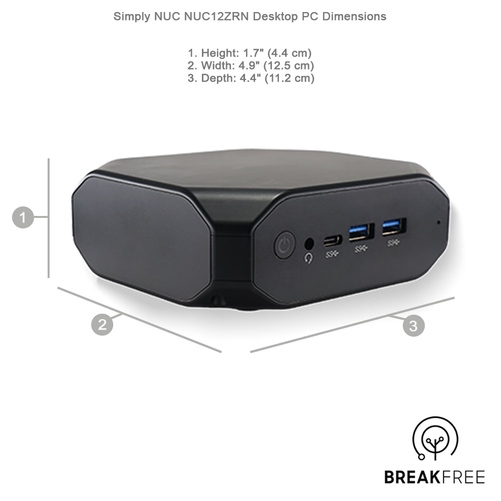Simply NUC NUC12ZRN Mini PC N95 3.4GHz 8GB RAM 256GB SSD WiFi Bluetooth