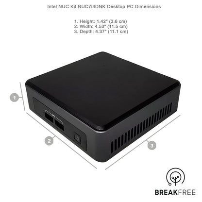 Intel NUC Kit NUC7i3DNK PC i3 7100U 2.4GHz 8GB RAM 256GB SSD WiFi Bluetooth