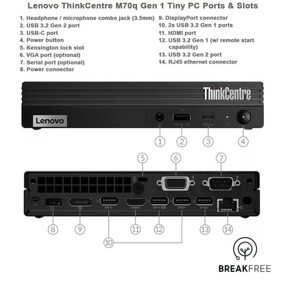 Lenovo ThinkCentre M70q Gen 1 Tiny PC