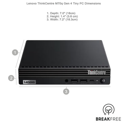Lenovo ThinkCentre M70q Gen 4 Tiny PC i5 13400T 16GB RAM 256GB SSD WiFi Bluetooth