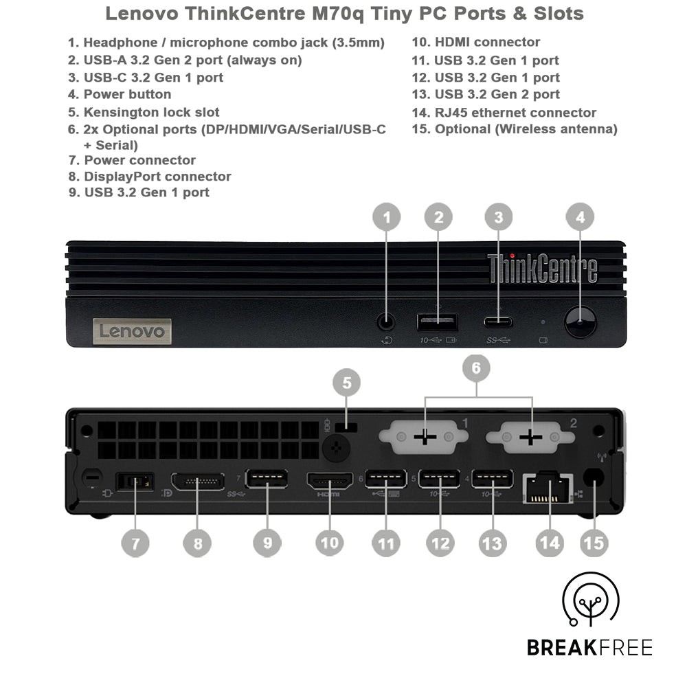 Lenovo ThinkCentre M70q Gen 3 Tiny PC