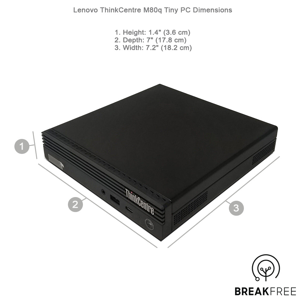 Lenovo ThinkCentre M80q Tiny PC i3 10100T 3.8GHz 8GB RAM 256GB SSD