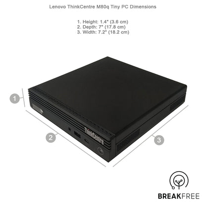 Lenovo ThinkCentre M80q Tiny PC i3 10100T 3.8GHz 8GB RAM 256GB SSD