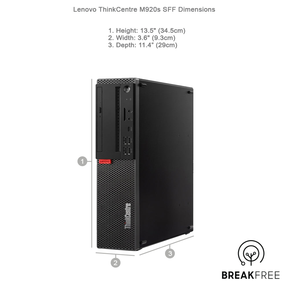 Lenovo ThinkCentre M920s SFF PC i9 9900 16GB RAM 500GB SSD