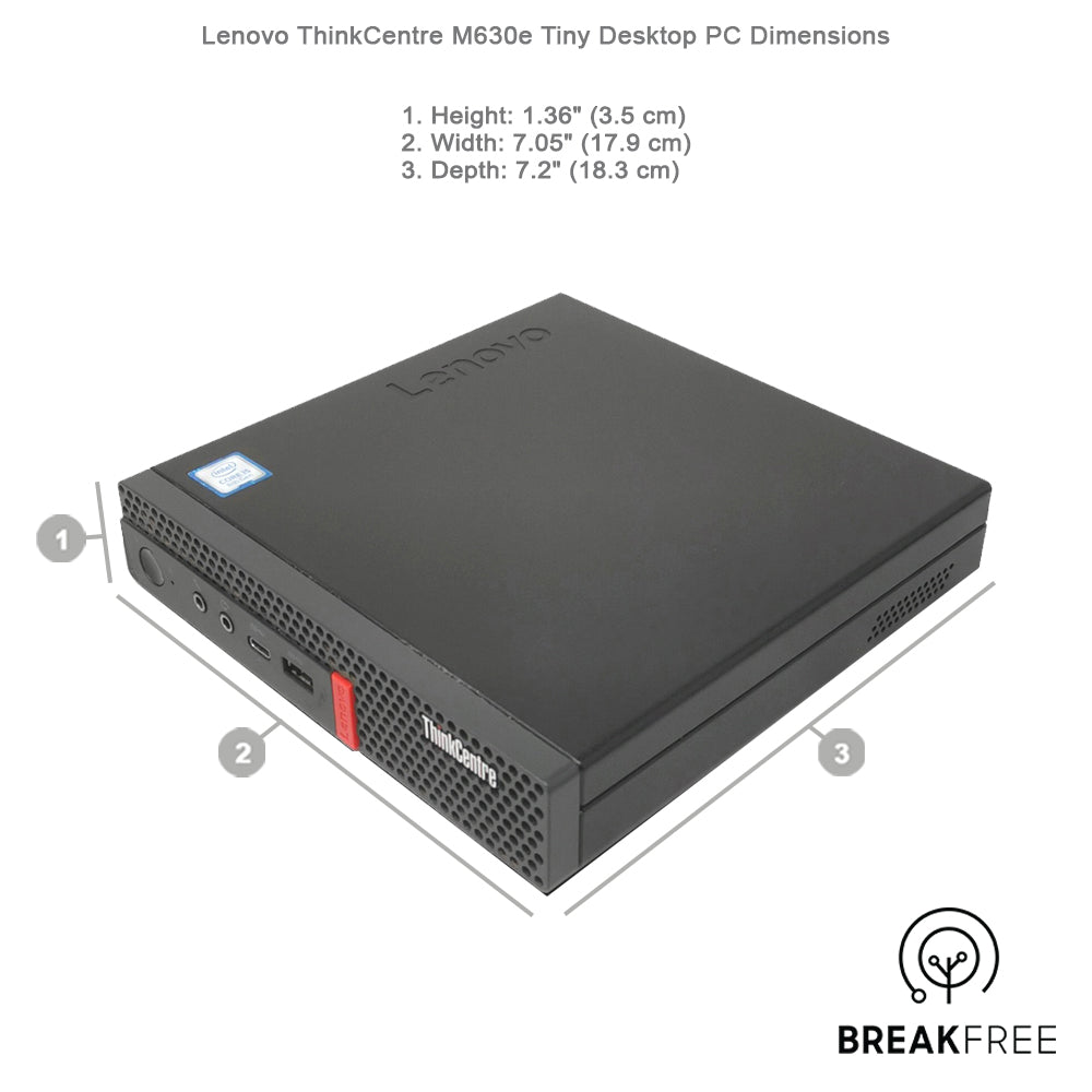 Lenovo ThinkCentre M630e Tiny PC i5 8265U 3.9GHz 16GB RAM 256GB SSD WiFi Bluetooth