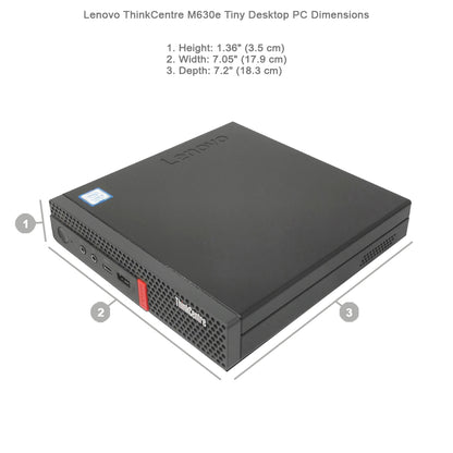 Lenovo ThinkCentre M630e Tiny PC i3 8145U 3.9GHz 8GB RAM 256GB SSD 4K WiFi Bluetooth