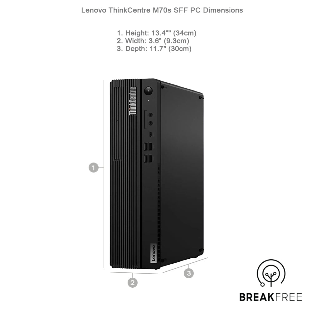 Lenovo ThinkCentre M70s SFF PC i5 10500 4.5GHz 16GB RAM 512GB SSD 4K