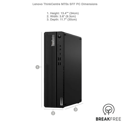 Lenovo ThinkCentre M70s SFF PC i5 10500 4.5GHz 16GB RAM 512GB SSD 4K