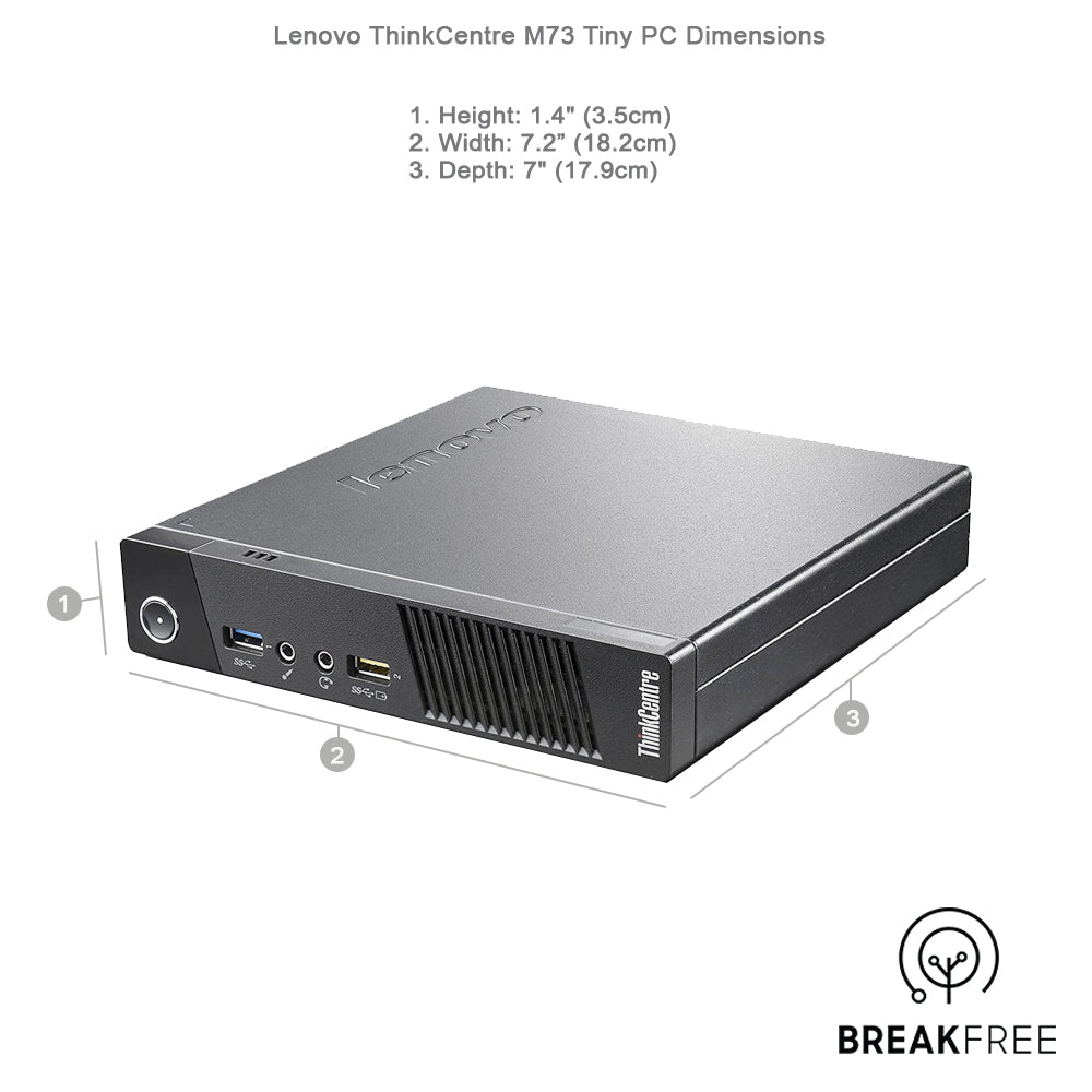 Lenovo M73 Mini PC ChromeOS Flex 2.6GHz 8GB RAM 120GB SSD WiFi Bluetooth