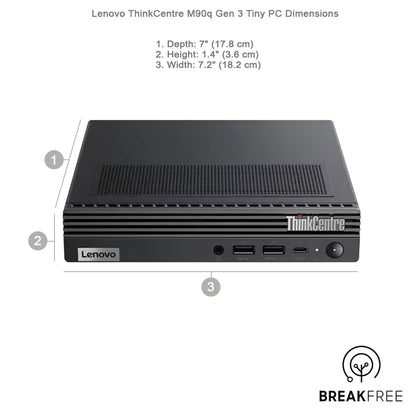 Lenovo ThinkCentre M90q Gen 3 Tiny PC i5 12500 16GB RAM 500GB SSD WiFi Bluetooth
