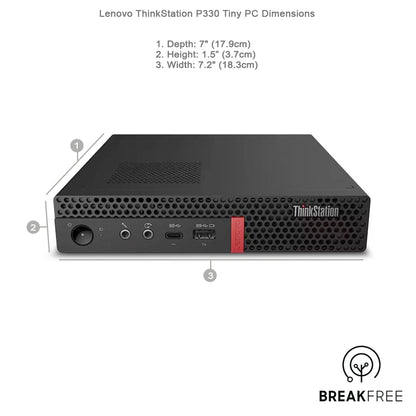 Lenovo ThinkStation P330 Tiny PC i7 8700T 4GHz 16GB RAM 2GB GDDR5 256GB SSD 4K DP