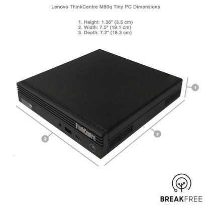 Lenovo ThinkCentre M80q Tiny PC i5 10500T 3.8GHz 16GB RAM 256GB SSD WiFi Bluetooth