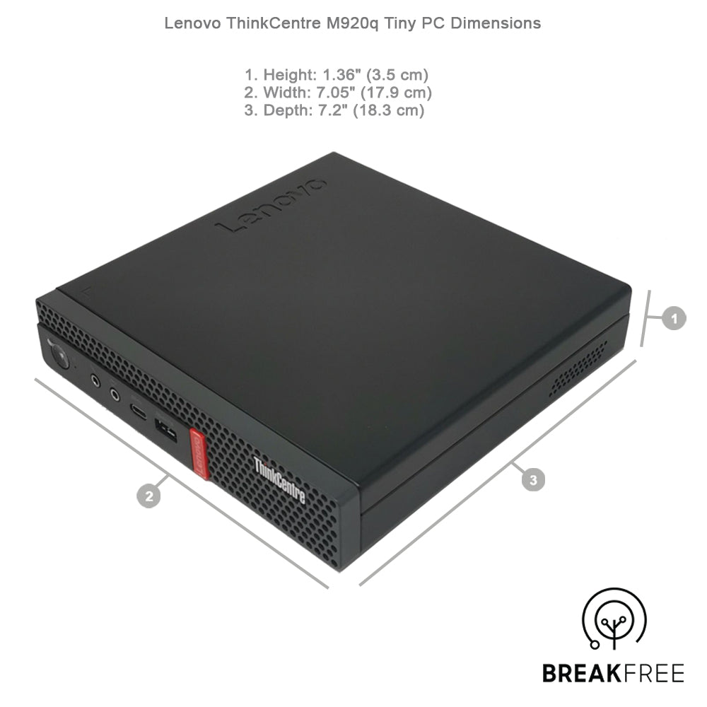 Lenovo ThinkCentre M920q Tiny PC i5 8500T 3.5GHz 16GB RAM 500GB SSD 4K