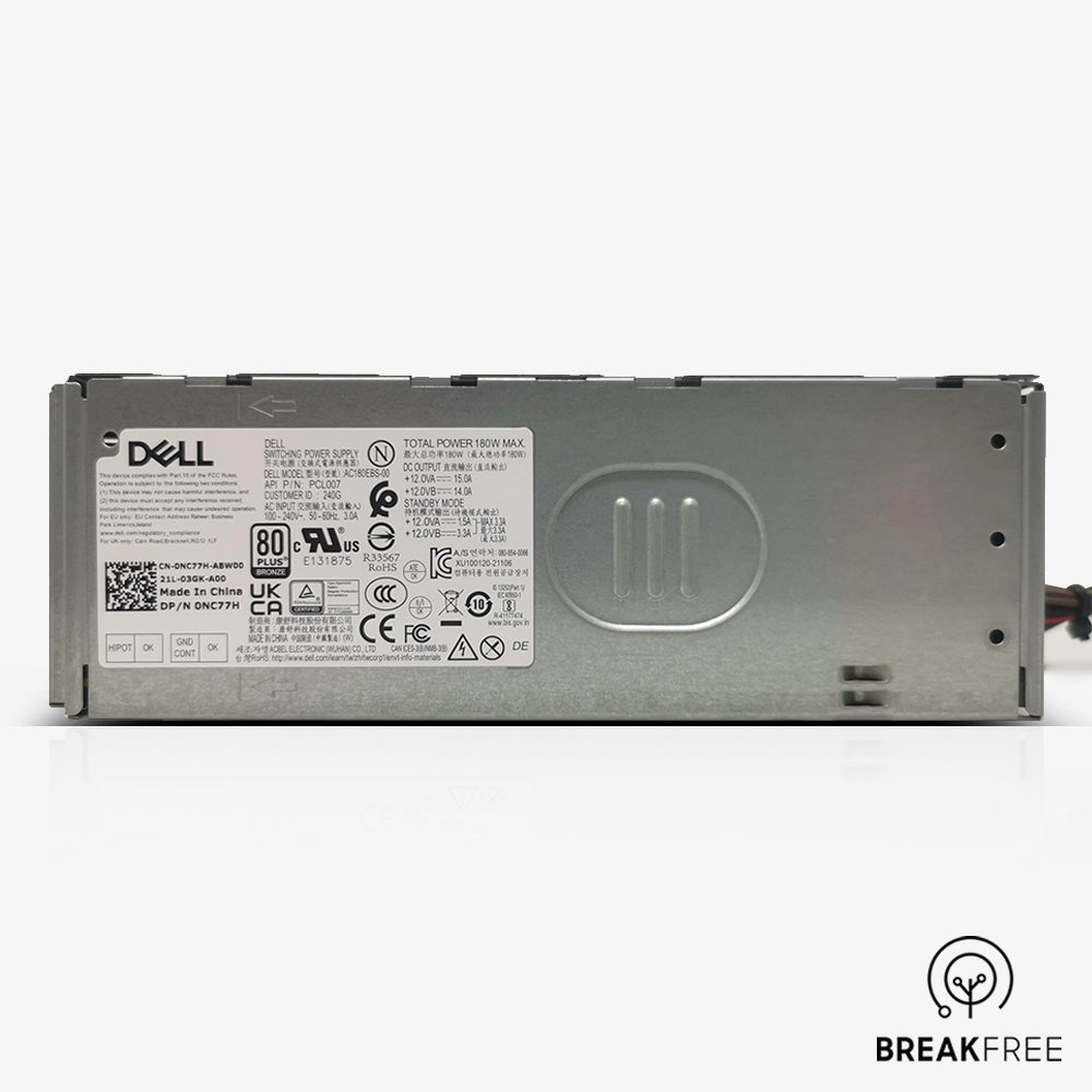 Dell 0NC77H OptiPlex Inspiron Vostro Tower AC180EBS-00 180W Power Supply PSU