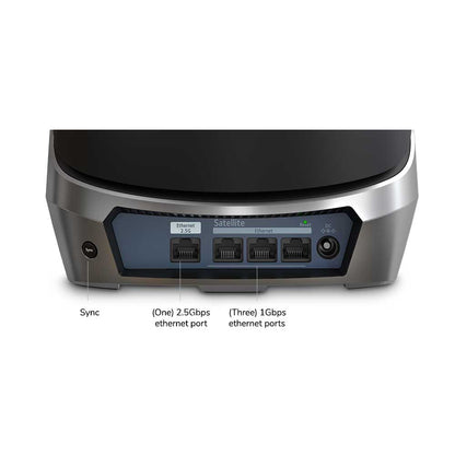 NETGEAR ORBI AXE11000 RBKE963B Quad-band Mesh WiFi 6E