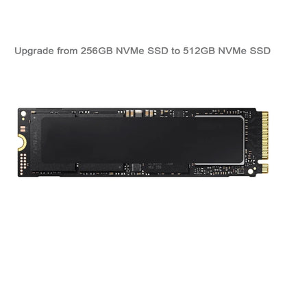 Upgrade from 256GB NVMe SSD to 512GB NVMe SSD