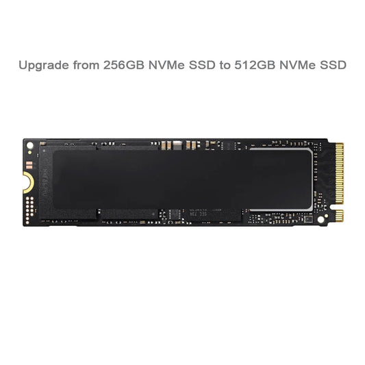Upgrade from 256GB NVMe SSD to 512GB NVMe SSD