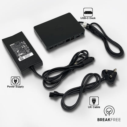 Dell K17A WD15 Dock Universal Docking Station with 130W PSU