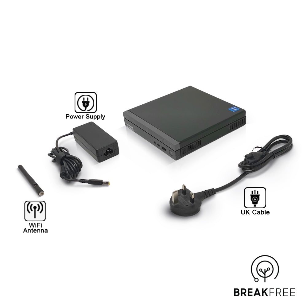 Lenovo ThinkCentre Neo 50q Gen 4 Tiny PC i5 13420H 4.6GHz 16GB RAM 512GB SSD WiFi Bluetooth