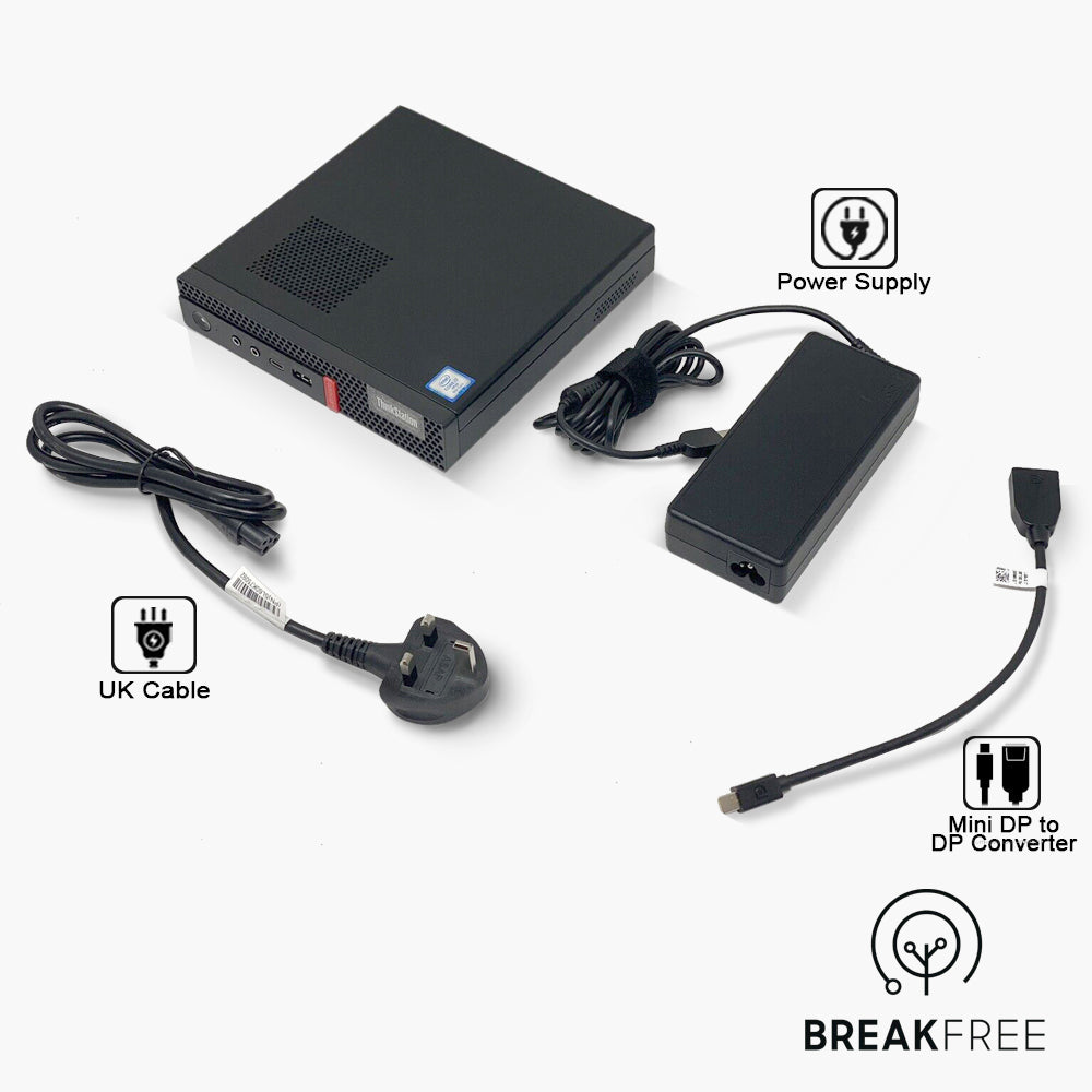 Lenovo ThinkStation P330 Tiny PC i7 8700T 32GB RAM 2GB GDDR5 500GB SSD 4K DP