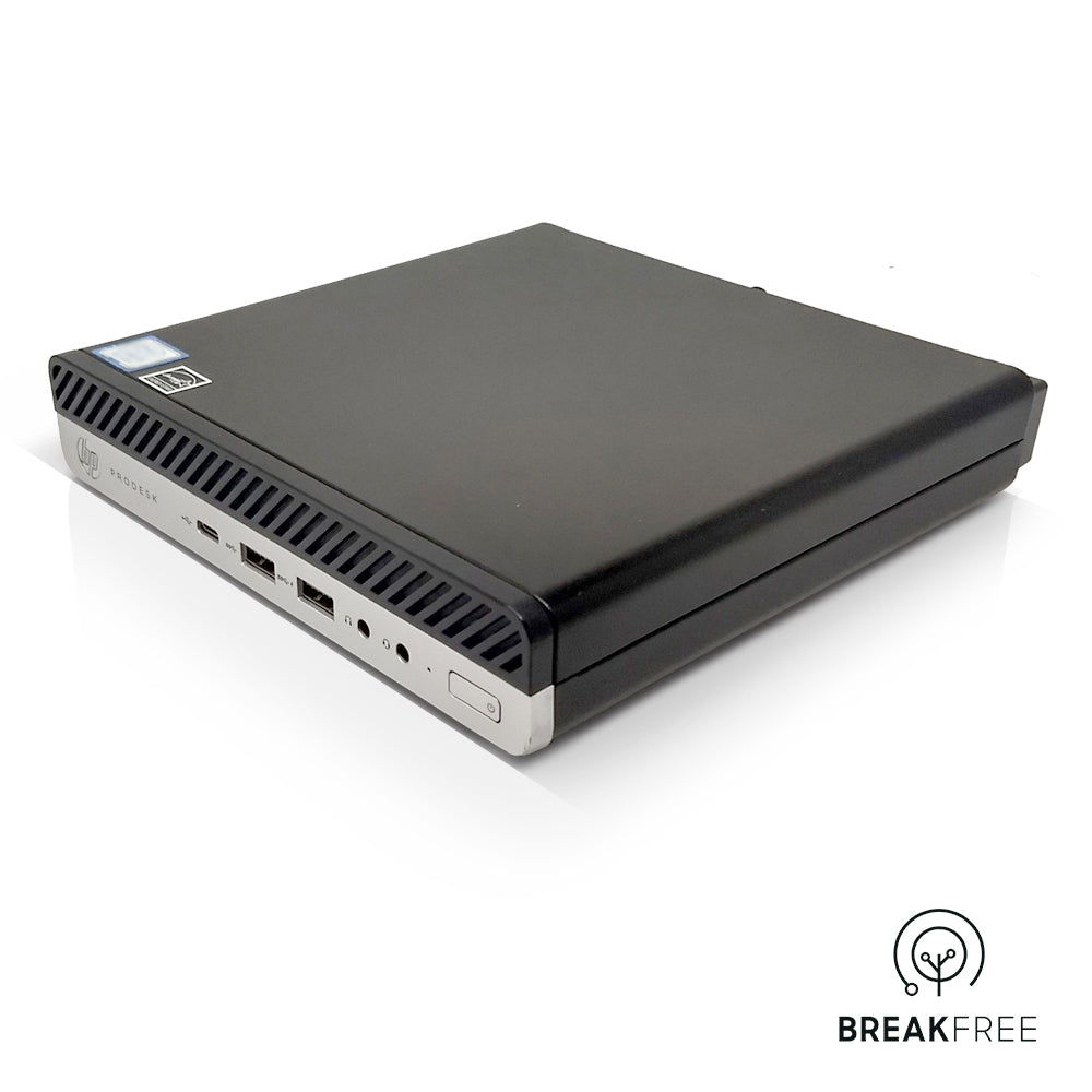 HP ProDesk 600 G4 Mini PC i7 8700T 32GB RAM 256GB NVMe + 256GB 2.5" SSD WiFi Bluetooth