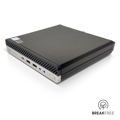 HP ProDesk 600 G4 Mini PC i7 8700T 32GB RAM 256GB NVMe + 256GB 2.5" SSD WiFi Bluetooth