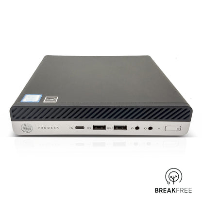 HP ProDesk 600 G4 Mini PC i7 8700T 32GB RAM 256GB NVMe + 256GB 2.5" SSD WiFi Bluetooth