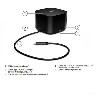 HP Dock G4 TB4 Docking Station USB-C Thunderbolt 4 HSN-IX03