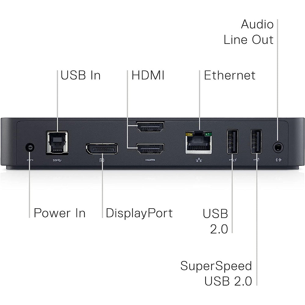 Dell D3100 Universal USB 3.0 Docking Station 4K
