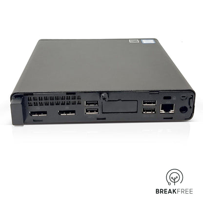 HP ProDesk 600 G4 Mini PC i7 8700T 32GB RAM 256GB NVMe + 256GB 2.5" SSD WiFi Bluetooth