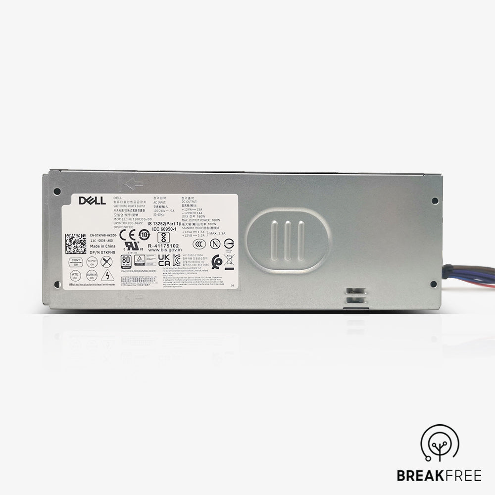 Dell 07KFH8 OptiPlex Inspiron Vostro Tower HU180EBS-00 180W Power Supply PSU