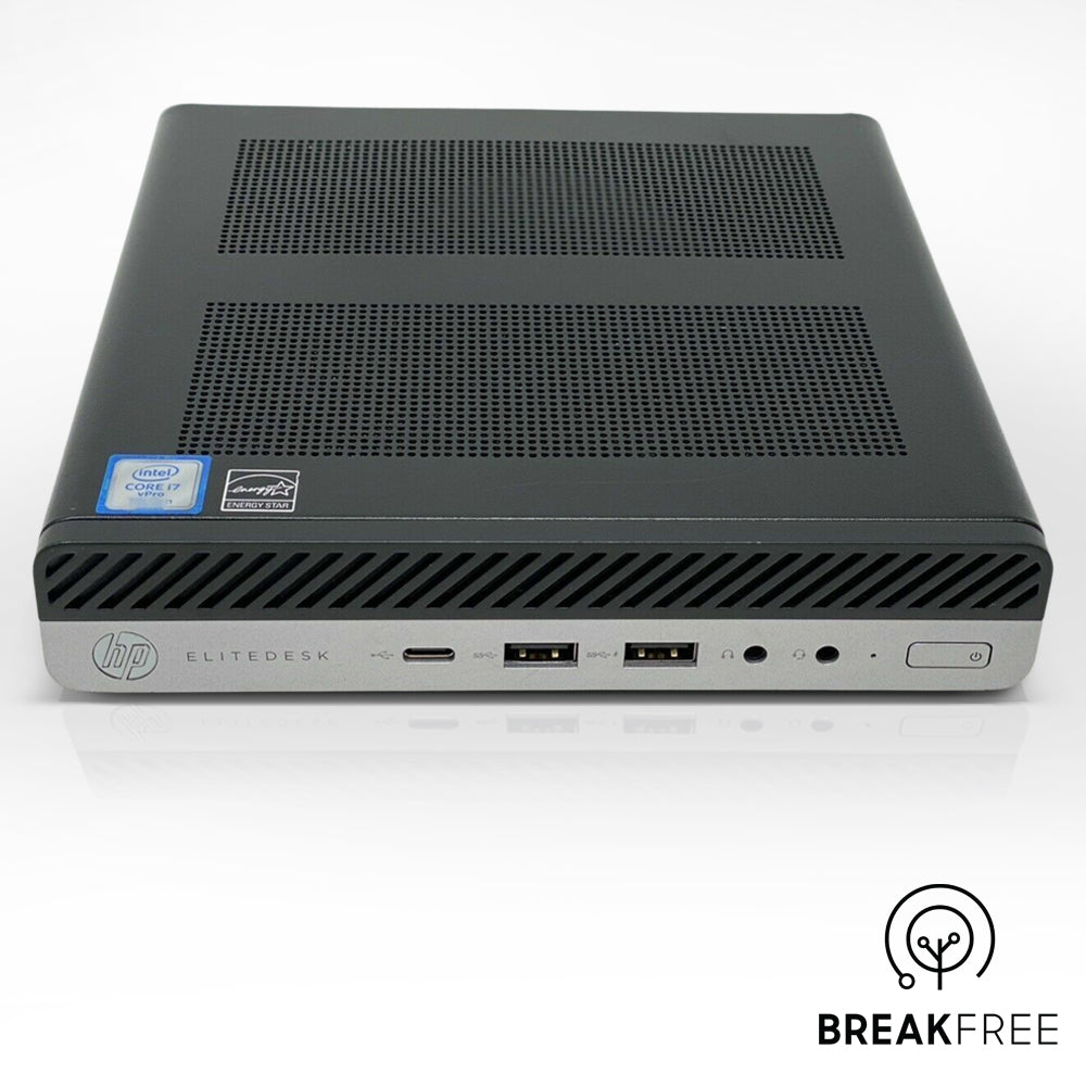 HP EliteDesk 800 G5 Mini PC i7 9700 16GB RAM 256GB SSD 4K VGA WiFi Bluetooth