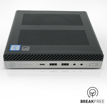 HP EliteDesk 800 G5 Mini PC i7 9700 16GB RAM 256GB SSD 4K VGA WiFi Bluetooth