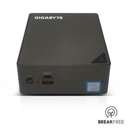 GIGABYTE Brix GB-BRi3H-8130 PC i3-8130U 3.4GHz 8GB RAM 256GB SSD WiFi Bluetooth