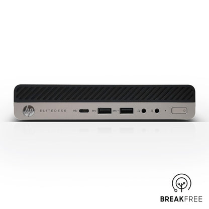 HP EliteDesk 800 G4 Mini PC i5 8600T 3.7GHz 16GB RAM 256GB SSD DP 4K