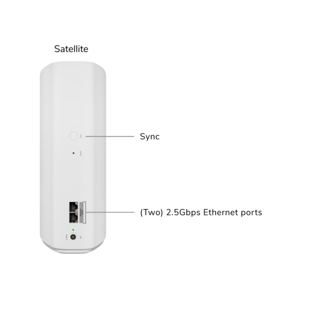 NETGEAR ORBI RBE770 BE11000 Tri-Band WiFi 7 Mesh Satellite 2.5G Multi-Gig